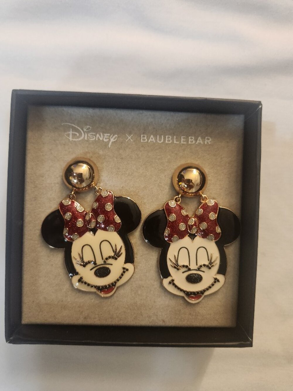 Baublebar Disney X Earrings Mini Mouse Red Black